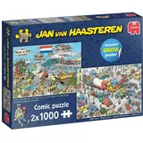 JUMBO Spiele Jan Van Haasteren, Verkehrschaos & Luft Land Und Meer, Puzzle 1000 Teile Erwachsene X 2