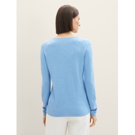 Tom Tailor Basic Pullover Sea Blue Melange XL