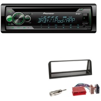 Pioneer DEH-S410DAB 1-DIN CD Digital Autoradio AUX-In USB DAB+ Spotify mit Einbauset für Peugeot 106 1991-2003