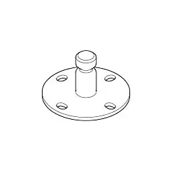 Dornbracht Wandscheibe Brausehalter 09301104190 45x45x25