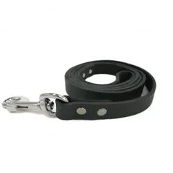 Leder Hundeleine Schwarz 130 cm x 12 mm