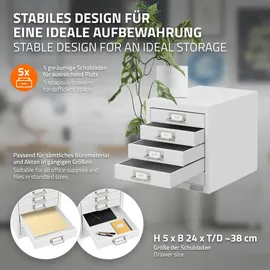 ML-Design Aktenschrank 28x38x33 cm Weiß