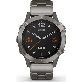 Garmin fenix 6 Saphir grau / titan