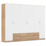 Rauch Drehtürenschrank »Kleiderschrank Schrank Garderobe Wäscheschrank GAMMA in 3 Breiten«, mit 6 Schubladen, in schlichtem Design TOPSELLER MADE IN GERMANY,