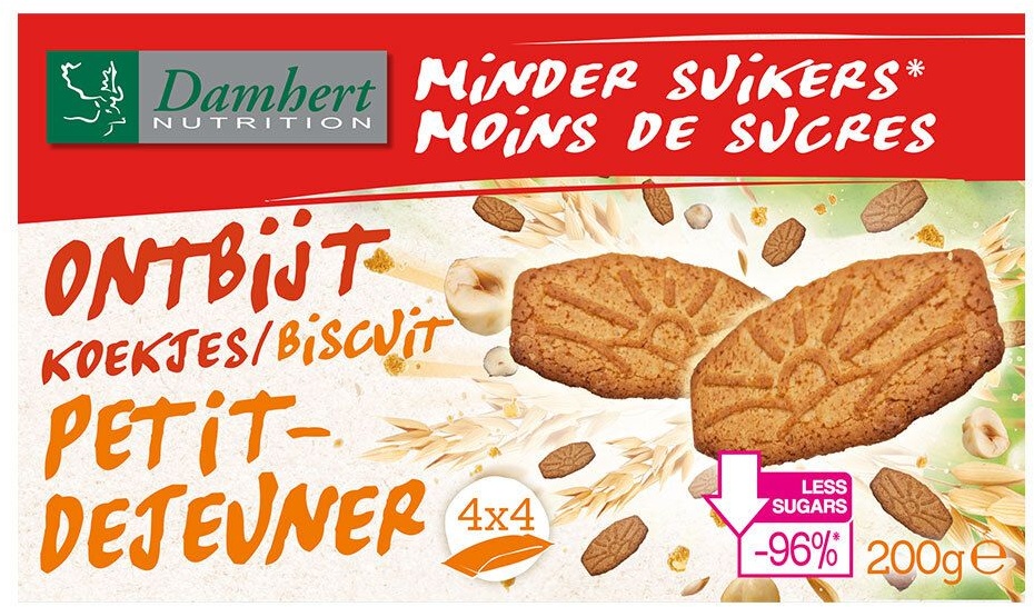 Damhert Low Carb Biscuits Petit Dejeuner 200 g Snack