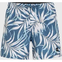 O'Neill Cali Floral 16 Swimshorts Blue Dipped Leaves XL