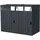 Axi Mülltonnenbox Owen Metall 2 x 240 l Anthrazit