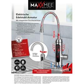 MAXXMEE Warm-Kaltwasserarmatur chrom/schwarz