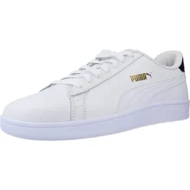 Puma Smash v2 L puma white-peacoat-puma team gold 45