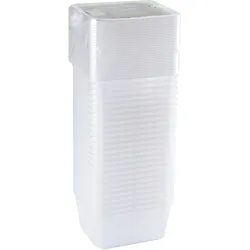 METRO Professional Frischhaltebox, Polypropylen, 68 mm, 0.75 L, mit Deckel, 25 Stück