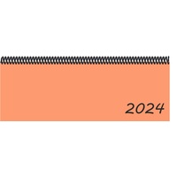 E&Z Verlag Gmbh Schreibtischkalender Tischkalender 2024 in der Trendfarbe lachs orange