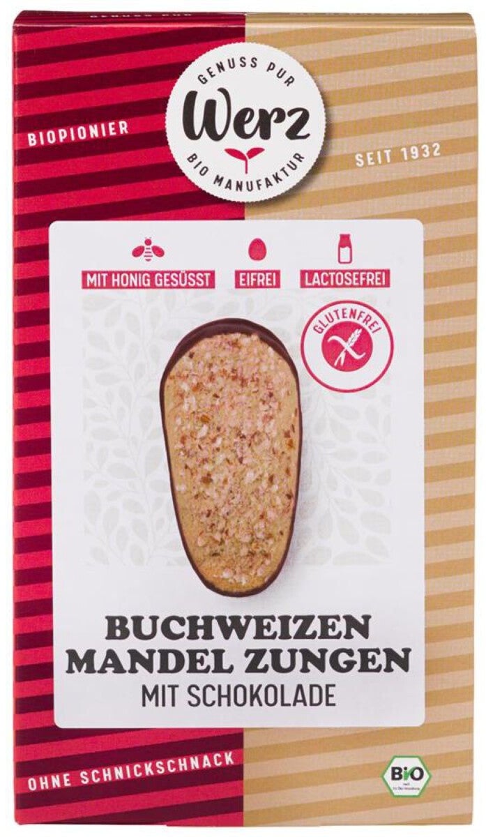 Werz Buchweizen Mandel-Zungen glutenfrei 150 g