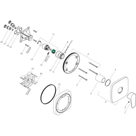 Hansgrohe Talis E Einhebel-Brausemischer Unterputz für 1 Verbraucher Chrom 71765000
