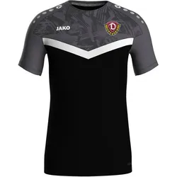 JAKO Kinder Fanshirt Dynamo Dresden T-Shirt Iconic, schwarz/anthrazit, 140