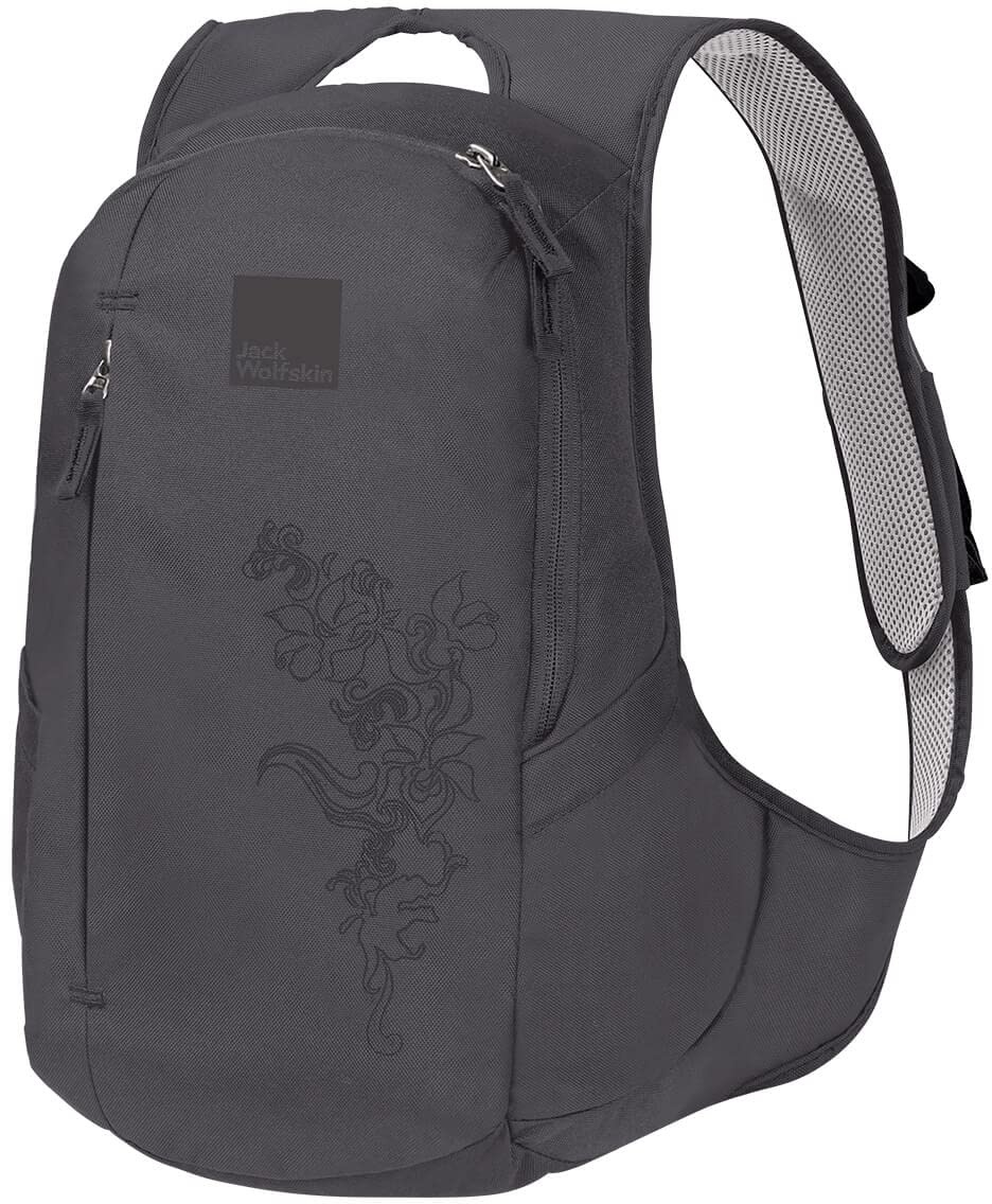 Jack Wolfskin Ancona, komfortabler Tagesrucksack für Frauen, Damen Rucksack mit schlankem Schnitt, praktischer Backpack extra für Frauen