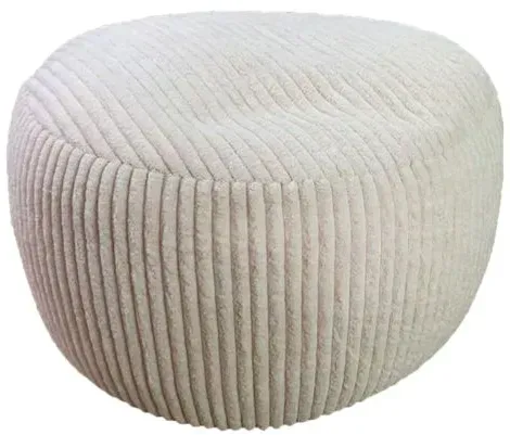Relaxdays Pouf mit Cordbezug Beige