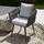 Tectake Stuhl Lugano Gartenstuhl 61 x 60 x 73 cm dunkelgrau