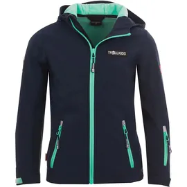 TROLLKIDS Oslofjord Jacke Navy/Aqua 116