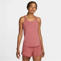 Nike Damen One Classic Df Strpy Trägershirt, Canyon Pink/Black, S