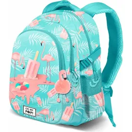 Oh My Pop! Plus Running Rucksack Ice Flamingo - Blau