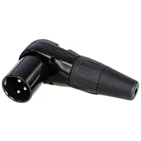 Rean AV RC3MR-B XLR-Steckverbinder Stecker, gewinkelt Polzahl: 3 1