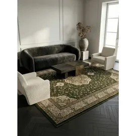KADIMA DESIGN Teppich Kurzflor GEISLER in Grün, orientalisch, 300 x 400 cm