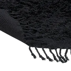 Beliani Bitlis Shaggyteppich 140 x 140 cm Schwarz