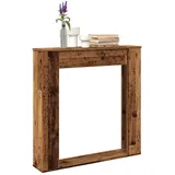 vidaXL Kaminumrandung Altholz-Optik 100x20x100 cm Holzwerkstoff
