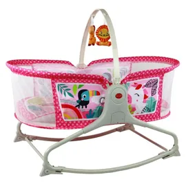 LeanToys 2-in-1-Schaukelbett mit Sound und Vibration