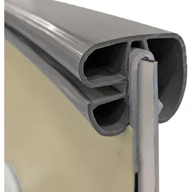 fresh-pool Kombi-Handlauf Q6 Silber 700 cm