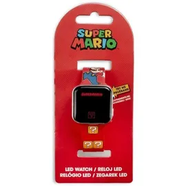 Kids Licensing Super Mario LED-Uhr 0 mm Gehäuse rot Silikonarmband rot