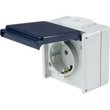 as - Schwabe Aufputz-Steckdose 1-fach Blau 1 St.