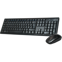 LogiLink  Wireless Tastatur DE Set schwarz (ID0104)