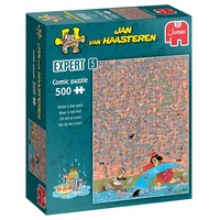 JUMBO Spiele Jumbo 1110100031 - Jan van Haasteren, Expert 5, Wo ist das Leck, Comic-Puzzle, 500 Teile