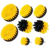 casativo Reinigungsbürsten-Set gelb/schwarz 8 St. 4 Größen