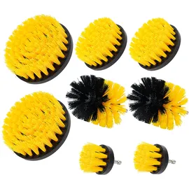 casativo Reinigungsbürsten-Set gelb/schwarz 8 St. 4 Größen