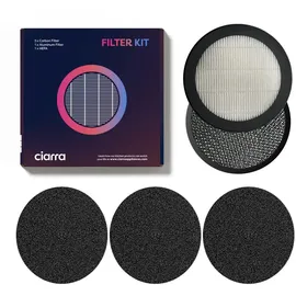 Ciarra CBCF008S Filter-Set Zubehör für VMPHP01,VMPHW01,VMPHB01,VMPHL01, Inkl.3x Aktivkohlefilter,1x Aluminium-Fettfilter,1x Polymerfilter - Bunt