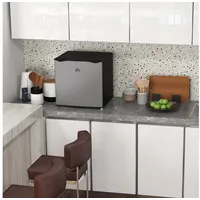 Homcom Mini Gefrierschrank Stahl Kunststoff Silber 47L x 44,2B