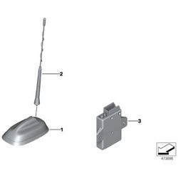 BMW MINI F54 F55 F56 F60 Antenne Dachantenne MINI Dach-Antenne Dachantenne