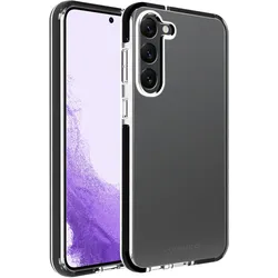 Cover für Samsung Galaxy S23 (Schwarz, Transparent) Rock Solid