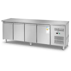 Royal Catering Kühltisch 450 L 4 Fächer 227 x 64 cm