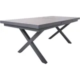 Garden Pleasure AMELIA Ausziehtisch 200/260 x 100 x 77 cm Anthrazit/Braun