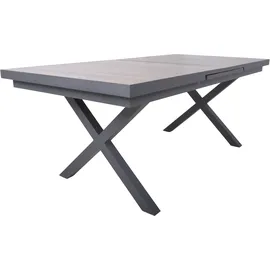Garden Pleasure AMELIA Ausziehtisch 200/260 x 100 x 77 cm Anthrazit/Braun