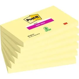 Post-it Post-it® Super Sticky Notes Haftnotizen doppelte Haftung gelb, 6 Blöcke