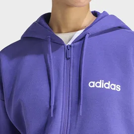 adidas Damen, Essentials LINEAR FRENCH Terry Hoodie Sweatshirt, pure Purple/White, M