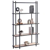 JVmoebel Bücherregal 35 x 180 x 110 cm Schwarz