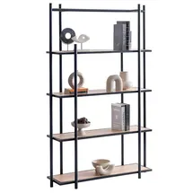 JVmoebel Bücherregal 35 x 180 x 110 cm Schwarz