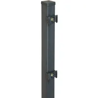 Floraworld Zaunpfosten 4 x 150 cm Grau/Stahl