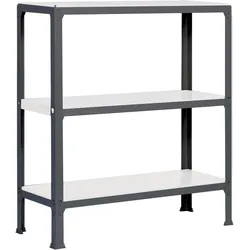 SimonRack Schraubenloses Metallregal für Simonhome Haus3 Regale. Farbe: anthrazit/weiß 900x1000x300