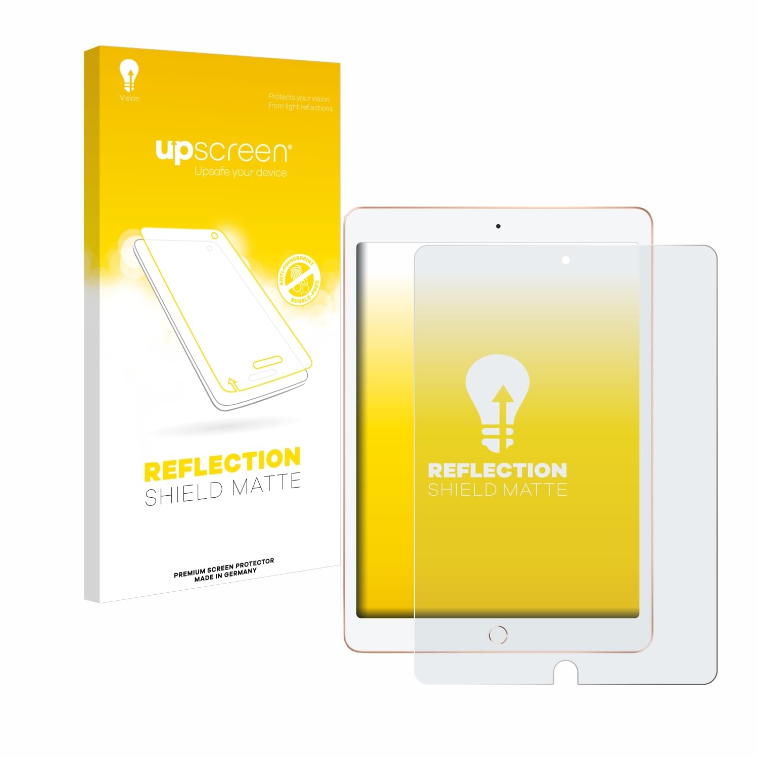 upscreen Entspiegelungs-Schutzfolie für Apple iPad 10.2" WiFi 2020 (8. Gen.) Displayschutz-Folie Matt [Anti-Reflex, Anti-Fingerprint]